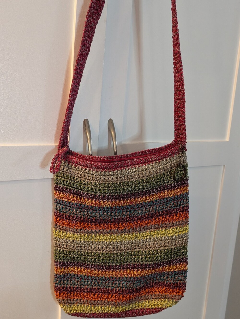 Lina Multicolor Crotchet Crossbody Bag
